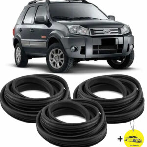 Kit Borracha Vedação 2 Portas + Mala Ecosport Todos Os Anos
