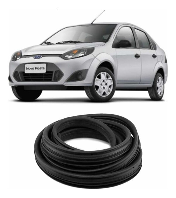 Guarnição Borracha Porta Fiesta Hatch Sedan Todos Os Anos