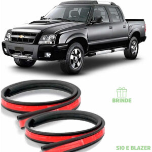 Jogo Borracha Pingadeira Blazer S10 Cabine Dupla 4 Portas