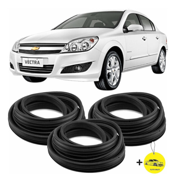 Kit Borracha 2 Porta + Porta Malas Vectra Gt Gt-x 2005/2011