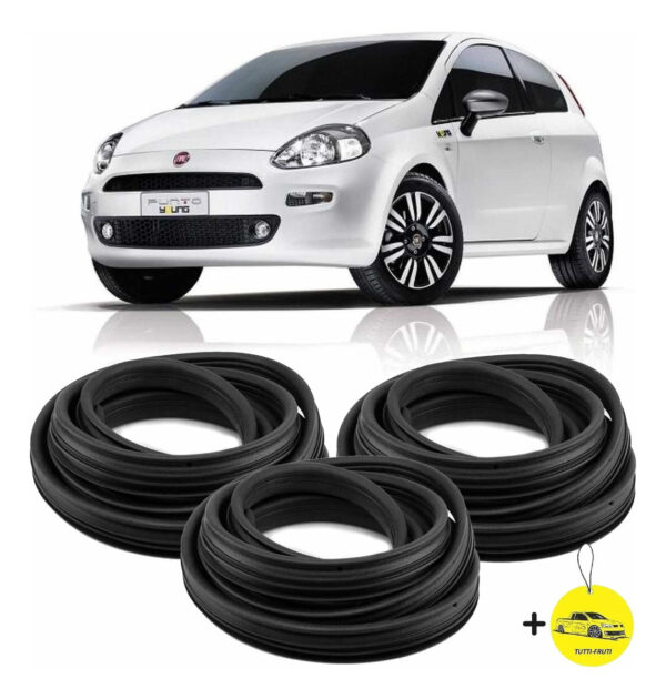Kit Borracha De Vedação 2 Portas + Mala Punto Todos Os Anos