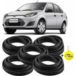 Kit Borracha De Vedação 4 Portas + Mala Fiesta Todos Os Anos