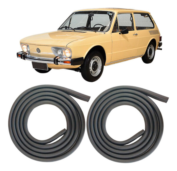 Par Borracha Vedação Portas Brasilia Variant 2 1973 A 1982