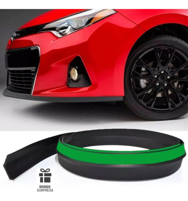 Saia Spoiler Front Lip Borracha Tuning Universal - Ez Lip - Imagem 2