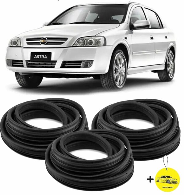 Borracha De Vedação Astra Hatch Sedan Todos Os Anos - 3pç