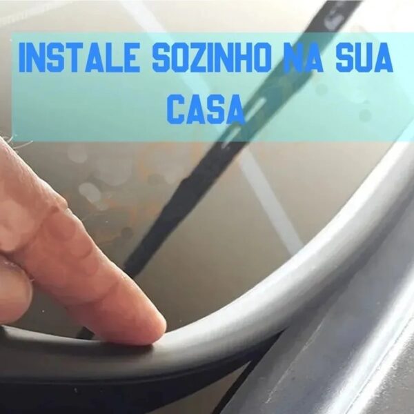 Borracha Friso Acabamento Churrasqueira Parabrisa Novo Ka Clone - Imagem 5