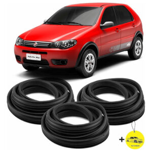 Kit Borracha De Vedação Porta + Porta Mala Palio Siena - 3pç