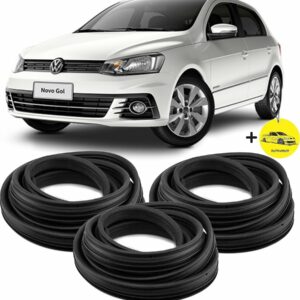 Kit Borracha Porta Gol Voyage G5 E G6 Todos Os Anos 2portas