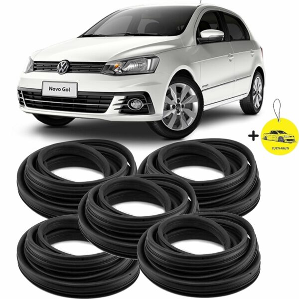 Jogo Borracha 4 Portas E Mala Gol Voyage G5 G6 2009 A 2015